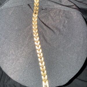 Gold Braided Magnetic Therapy Stainless SteelChain Bracelet..